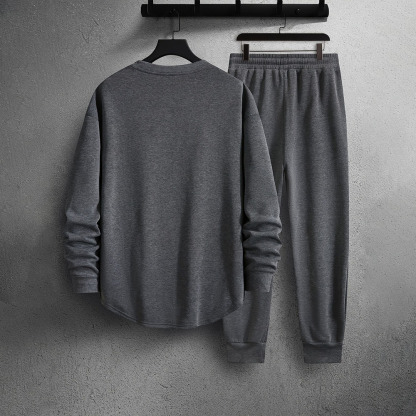 Alberchris™ Men's autumn and winter new velvet casual sports long sleeve and trousers suit