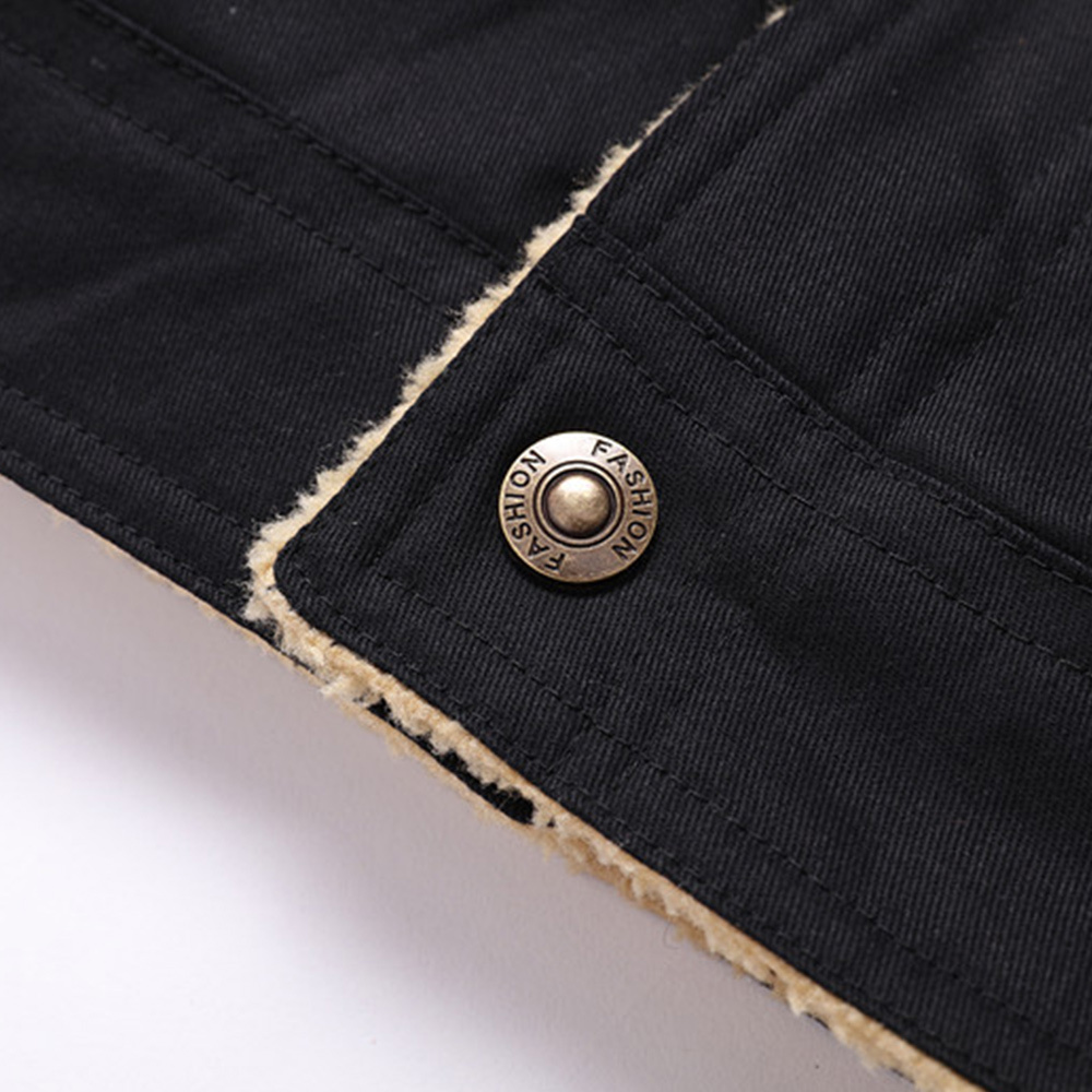 Alberchris™ New Men's Plush Thick Lapel Work Jacket
