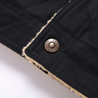 Alberchris™ New Men's Plush Thick Lapel Work Jacket