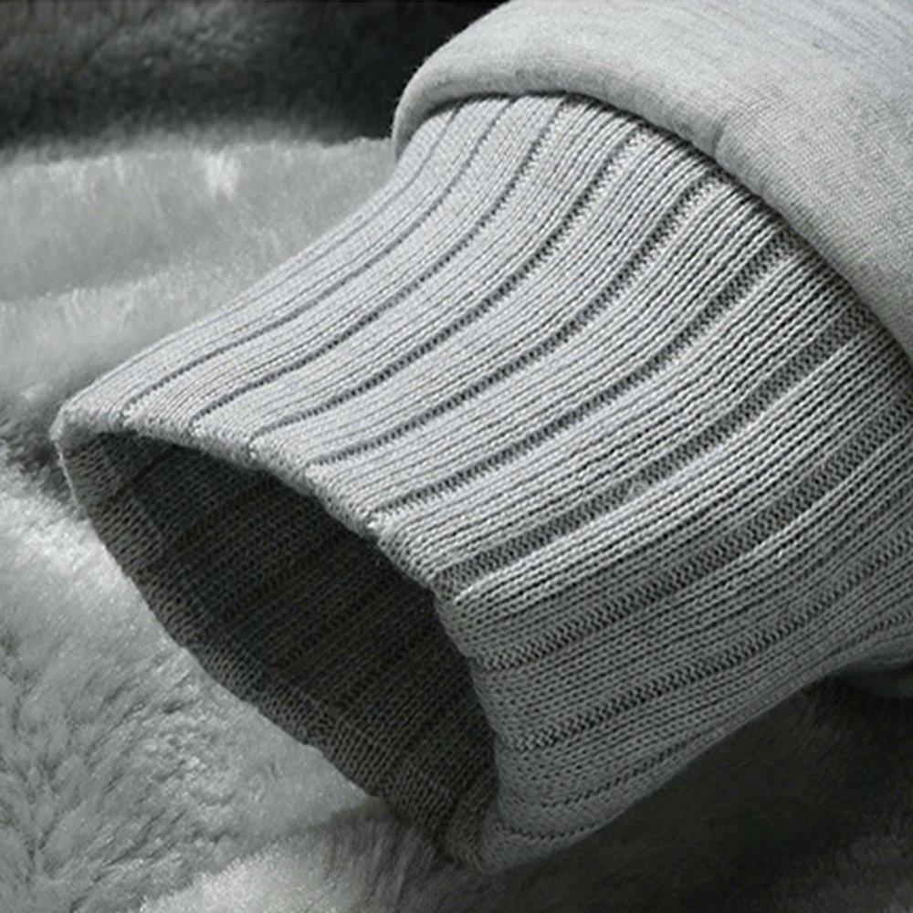 Alberchris™ New style velvet and thickened hooded color-blocked men's jacket for winter