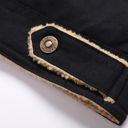 Alberchris™ New Men's Plush Thick Lapel Work Jacket