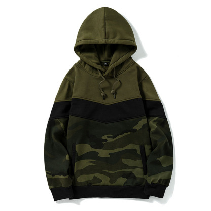 Alberchris™ Men's autumn and winter new retro color matching loose large size casual hoodie