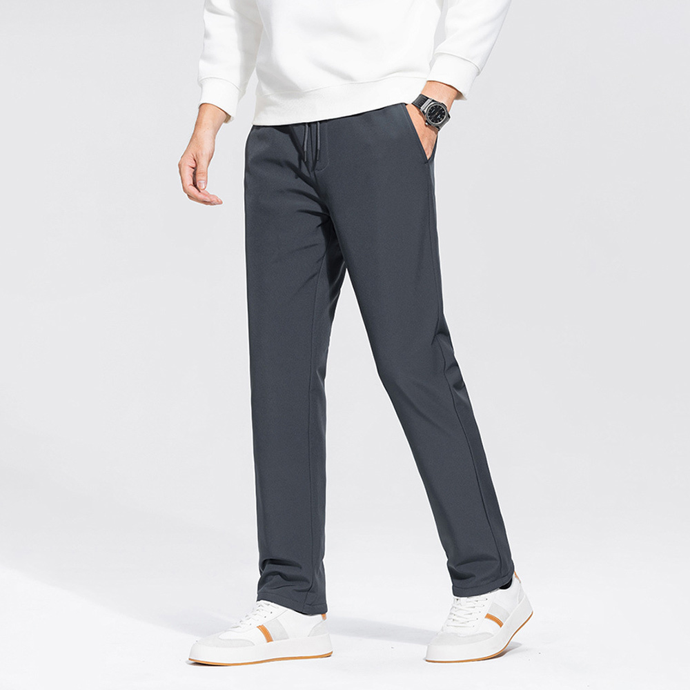 Alberchris™ Winter Men's Warm Straight Casual Solid Color Down Pants