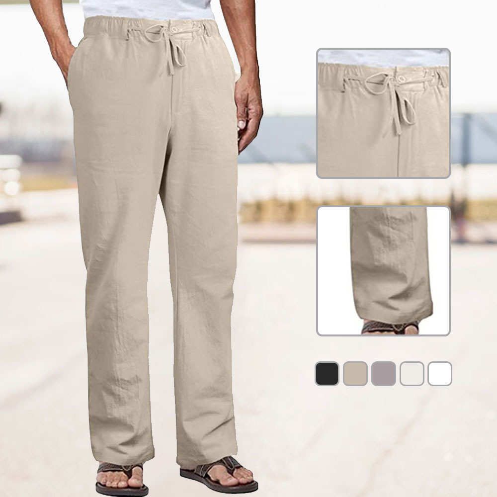 Alberchris™ Men's Loose Cotton Straight Casual Pants