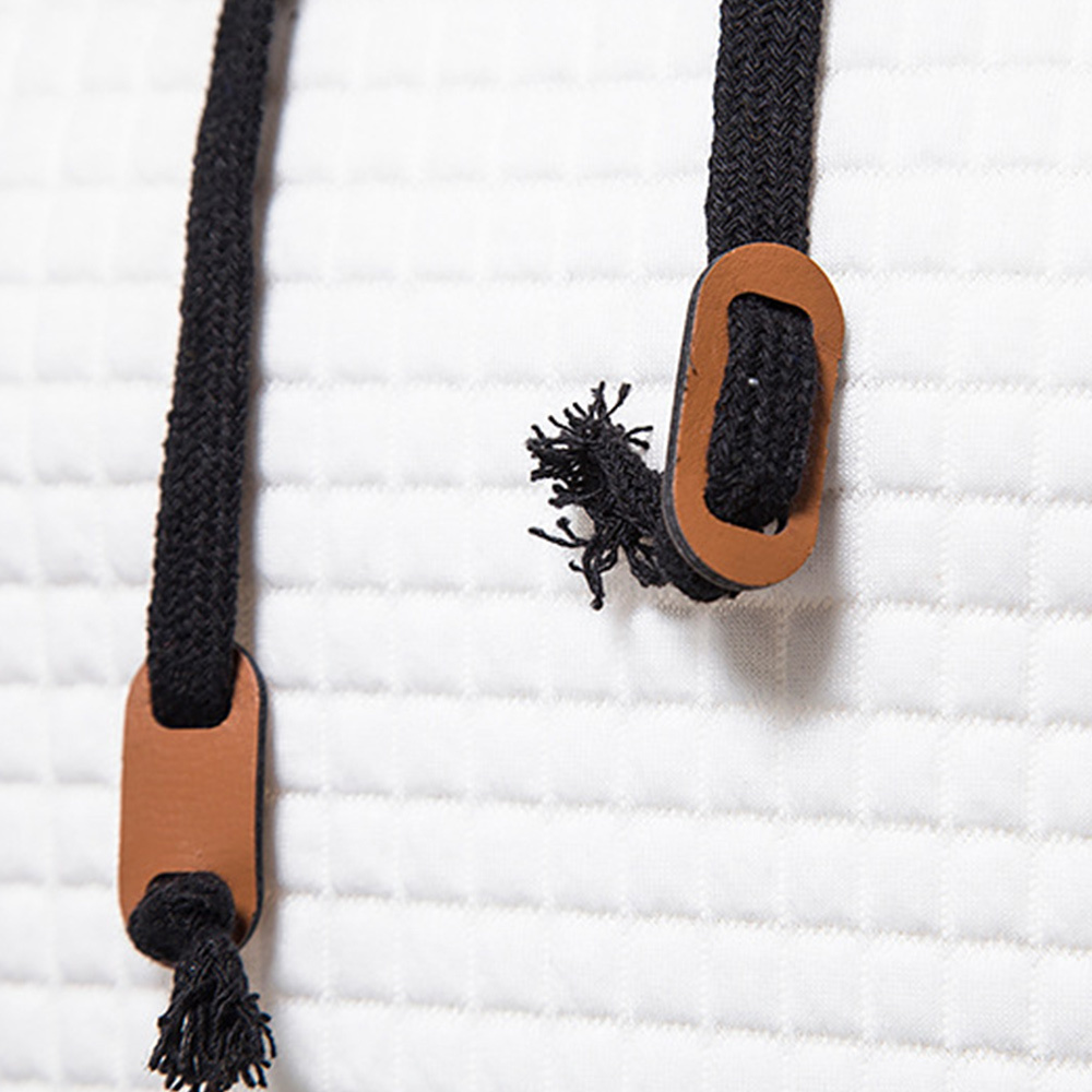 Alberchris™ Men's Waffle Pattern Solid Hoodie Casual Pullover Sweatshirt