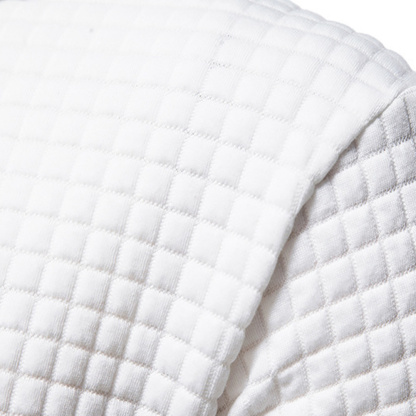 Alberchris™ Men's Waffle Pattern Solid Hoodie Casual Pullover Sweatshirt