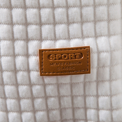 Alberchris™ Men's Waffle Pattern Solid Hoodie Casual Pullover Sweatshirt