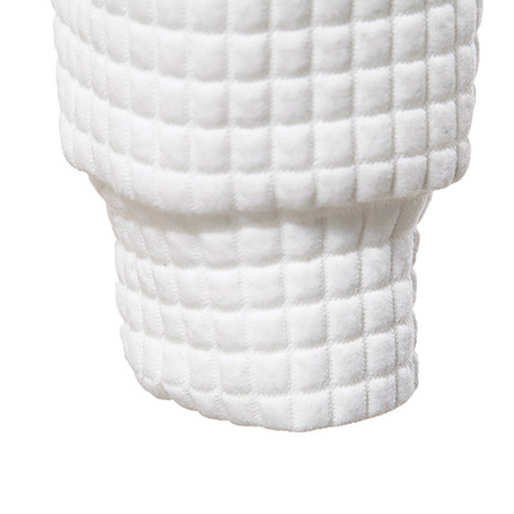 Alberchris™ Men's Waffle Pattern Solid Hoodie Casual Pullover Sweatshirt