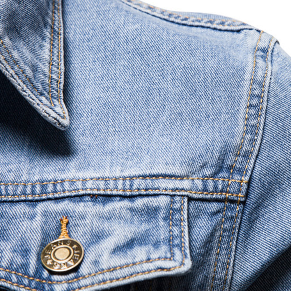 Alberchris™ 2024 New Men's Long Sleeve Lapel Denim Jacket