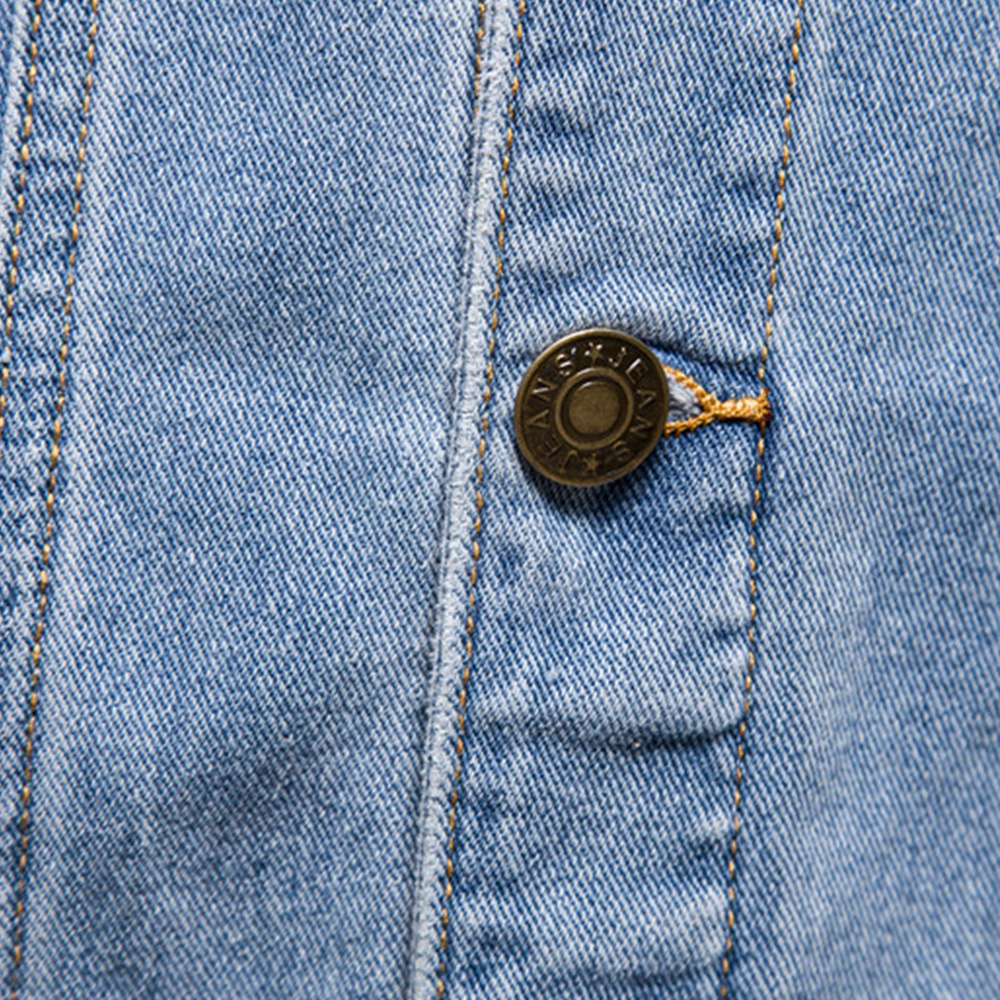 Alberchris™ 2024 New Men's Long Sleeve Lapel Denim Jacket