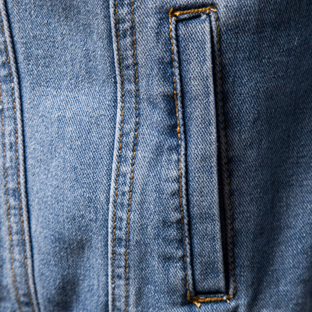 Alberchris™ 2024 New Men's Long Sleeve Lapel Denim Jacket