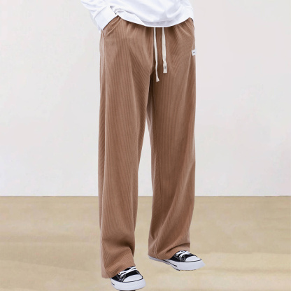 Alberchris™ Men's corduroy elastic waist wide-leg trousers