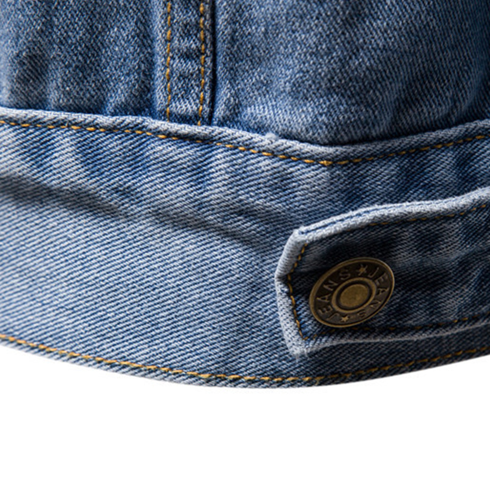 Alberchris™ 2024 New Men's Long Sleeve Lapel Denim Jacket