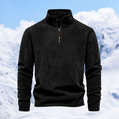 Alberchris™ Autumn and winter men's polar fleece half zipper stand collar long sleeve sweatshirt