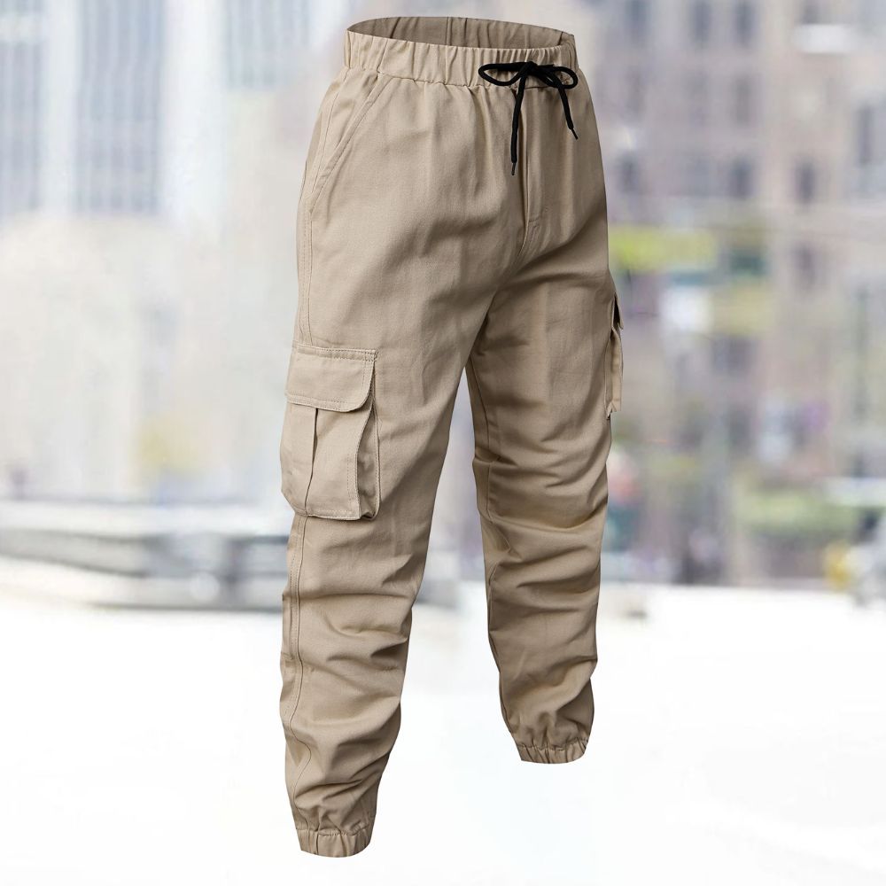 Silberfleck Wasserdichte, lose Cargo-Neun-Punkt-Hose für Herren im Camouflage-Stil