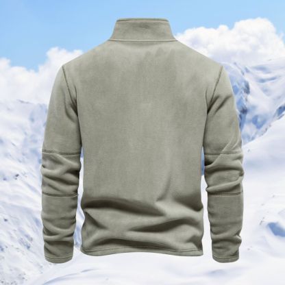 Alberchris™ Autumn and winter men's polar fleece half zipper stand collar long sleeve sweatshirt