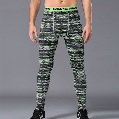 Alberchris™ Men's Printed Sports Quick Dry Pants Running Fitness Pants Leggings