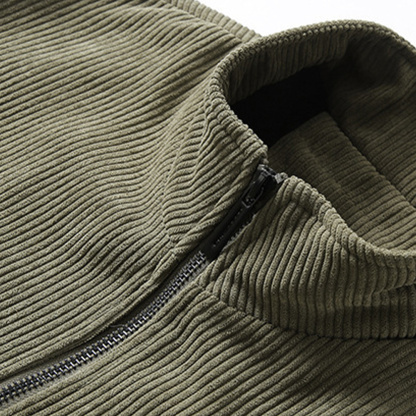 Alberchris™ New winter thickened corduroy men's stand-up collar lambskin jacket