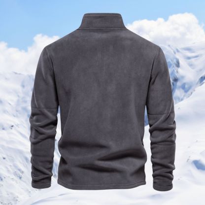 Alberchris™ Autumn and winter men's polar fleece half zipper stand collar long sleeve sweatshirt