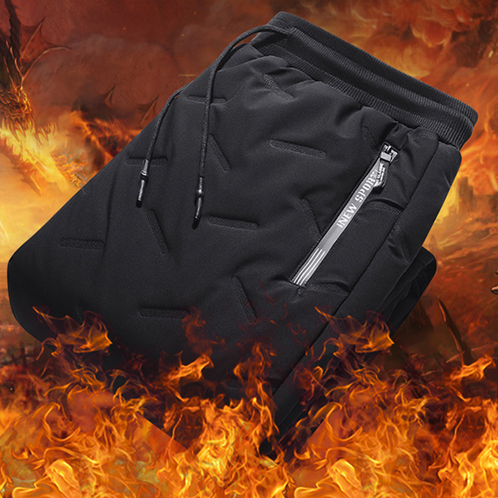 Alberchris™ Men's thickened sherpa warm and waterproof cotton pants