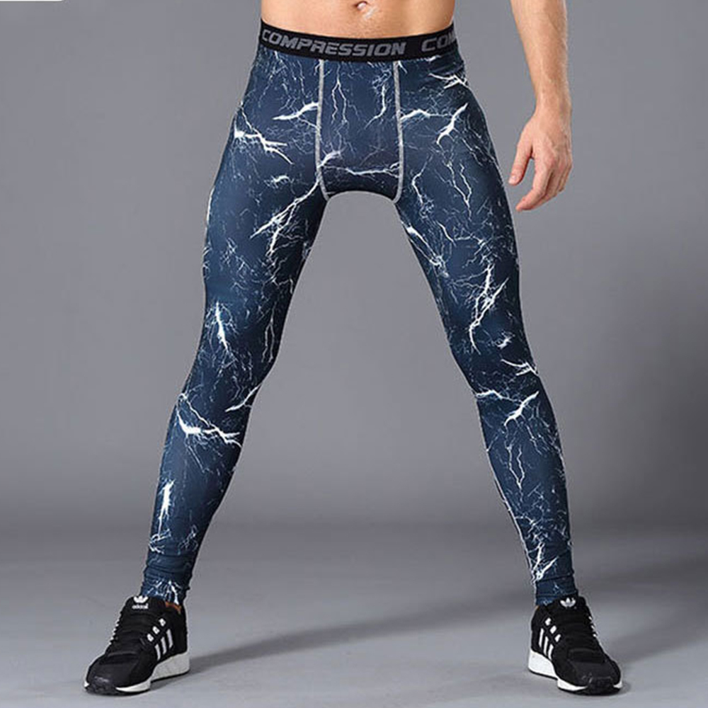 Alberchris™ Men's Printed Sports Quick Dry Pants Running Fitness Pants Leggings