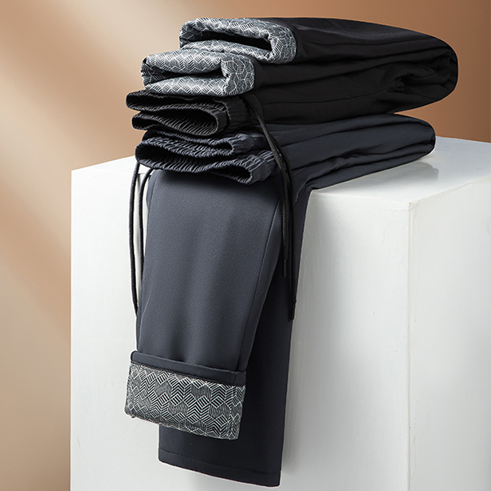 Alberchris™ Winter Men's Warm Straight Casual Solid Color Down Pants