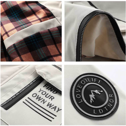 Alberchris™ Men's Mid-Length Hooded Rainproof and Windproof Jacket