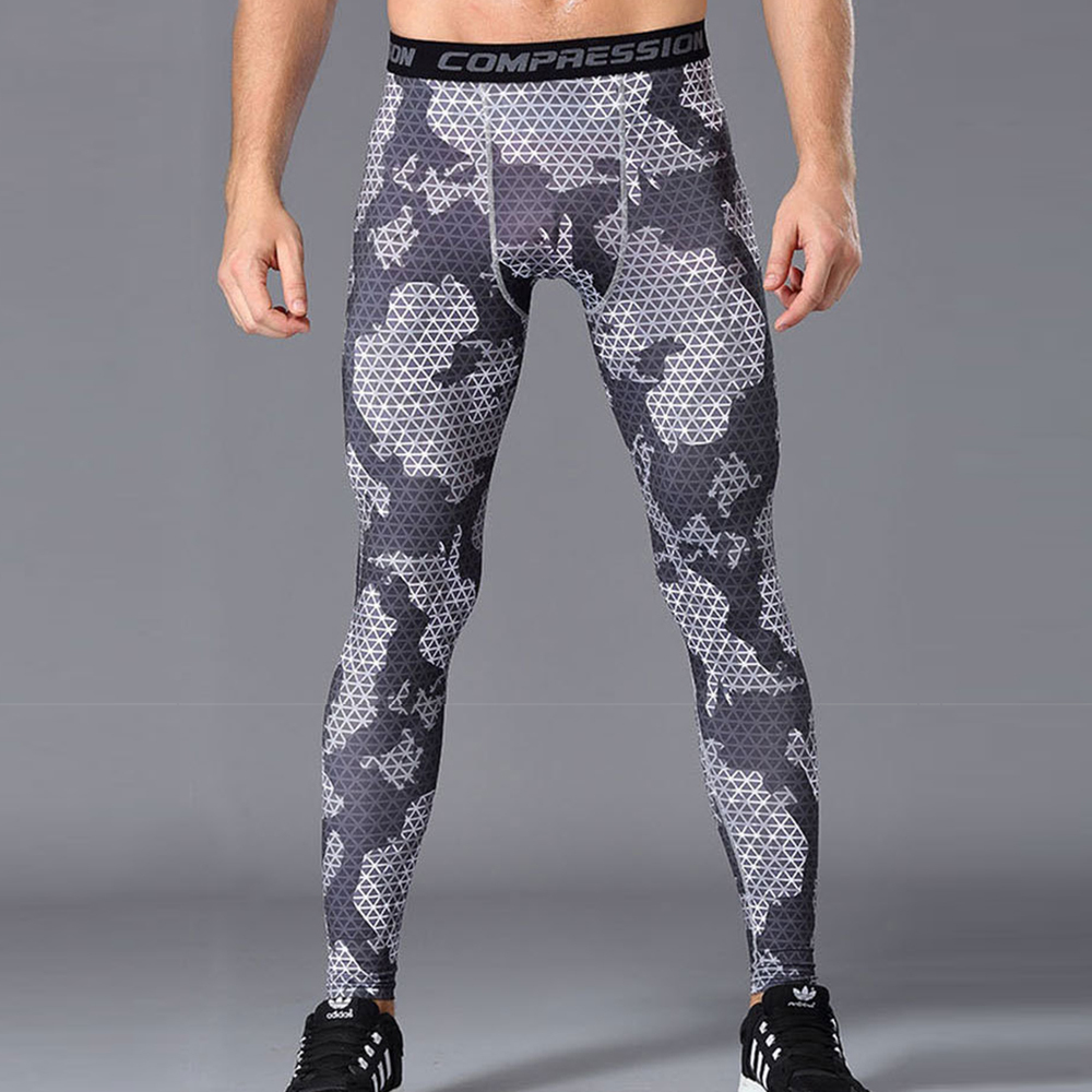 Alberchris™ Men's Printed Sports Quick Dry Pants Running Fitness Pants Leggings