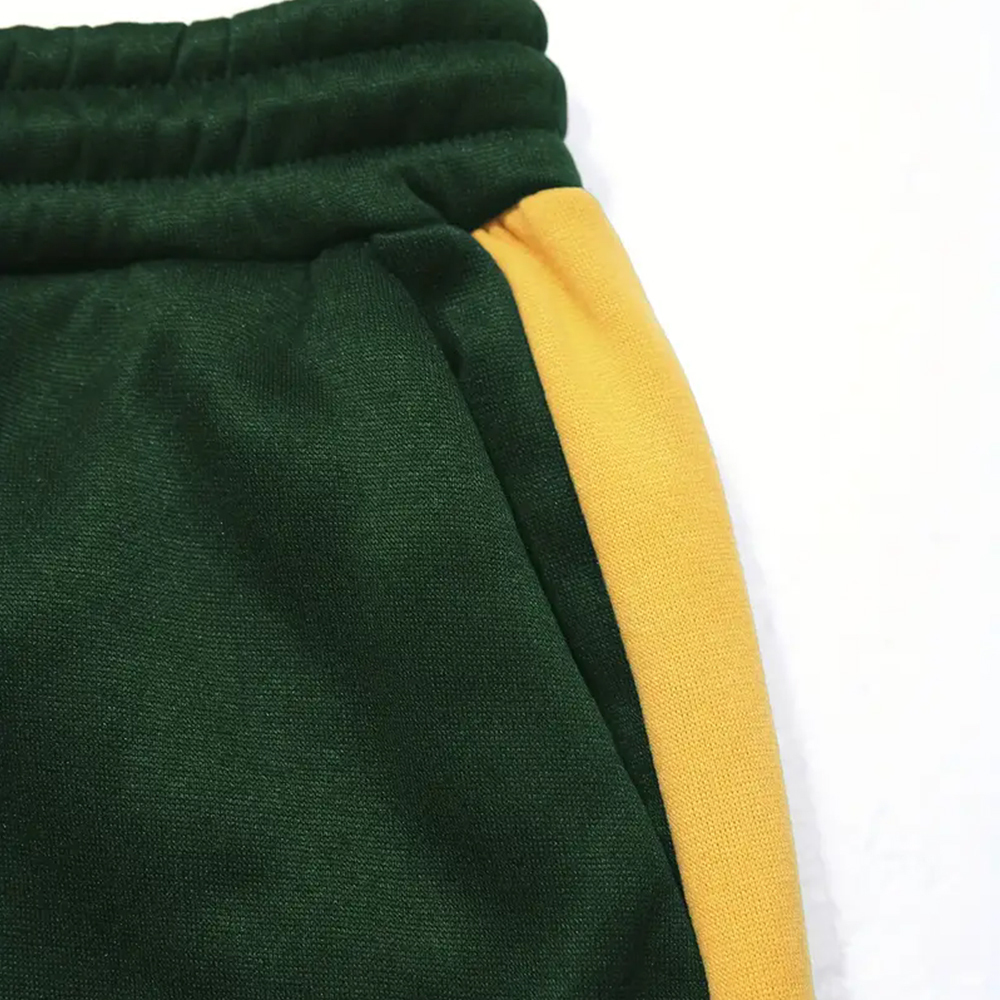 Alberchris Men's Hooded Sweatshirt + Trousers Sports Suit