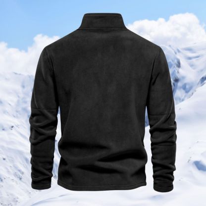 Alberchris™ Autumn and winter men's polar fleece half zipper stand collar long sleeve sweatshirt