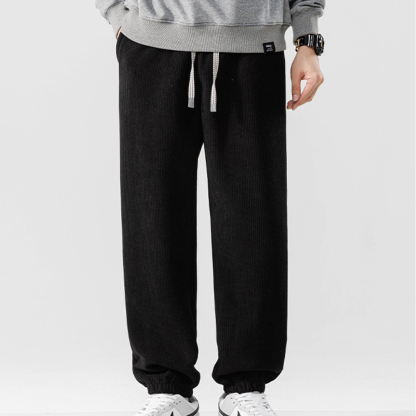 Alberchris™ Men's autumn and winter new solid color fashion wide-leg jogger pants Sweatpants