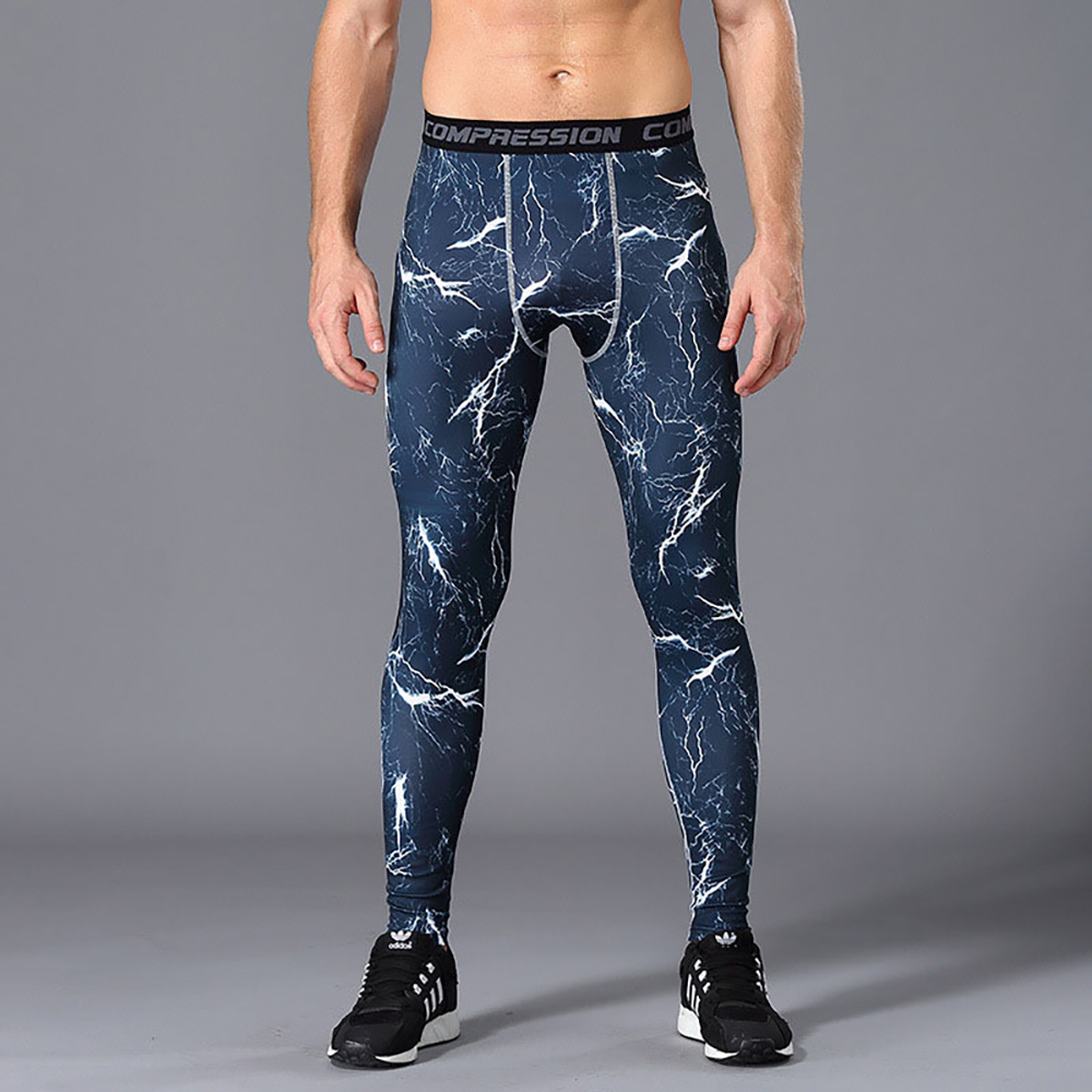 Alberchris™ Men's Printed Sports Quick Dry Pants Running Fitness Pants Leggings