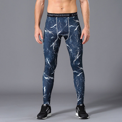 Alberchris™ Men's Printed Sports Quick Dry Pants Running Fitness Pants Leggings
