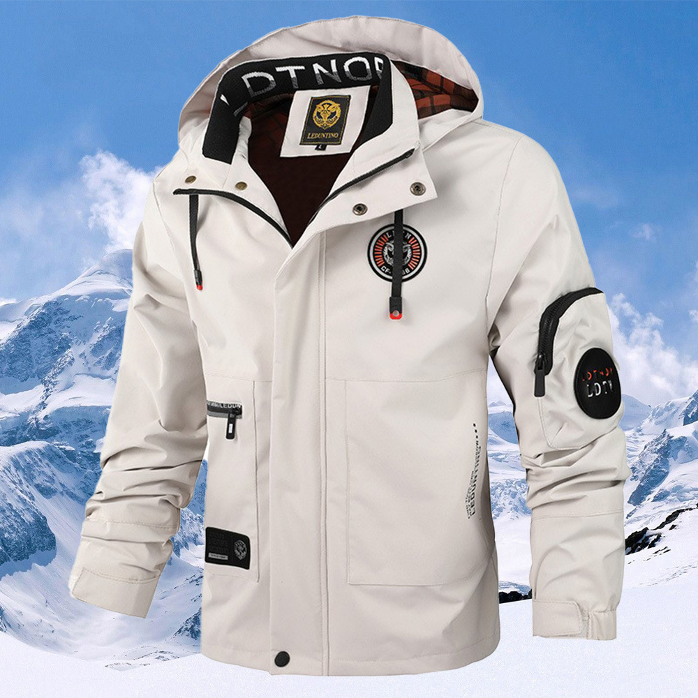 Men's new spring and autumn hooded casual jacket