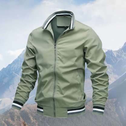 Alberchris™ Spring and Autumn New Men's Casual Stand Collar Zipper Jacket