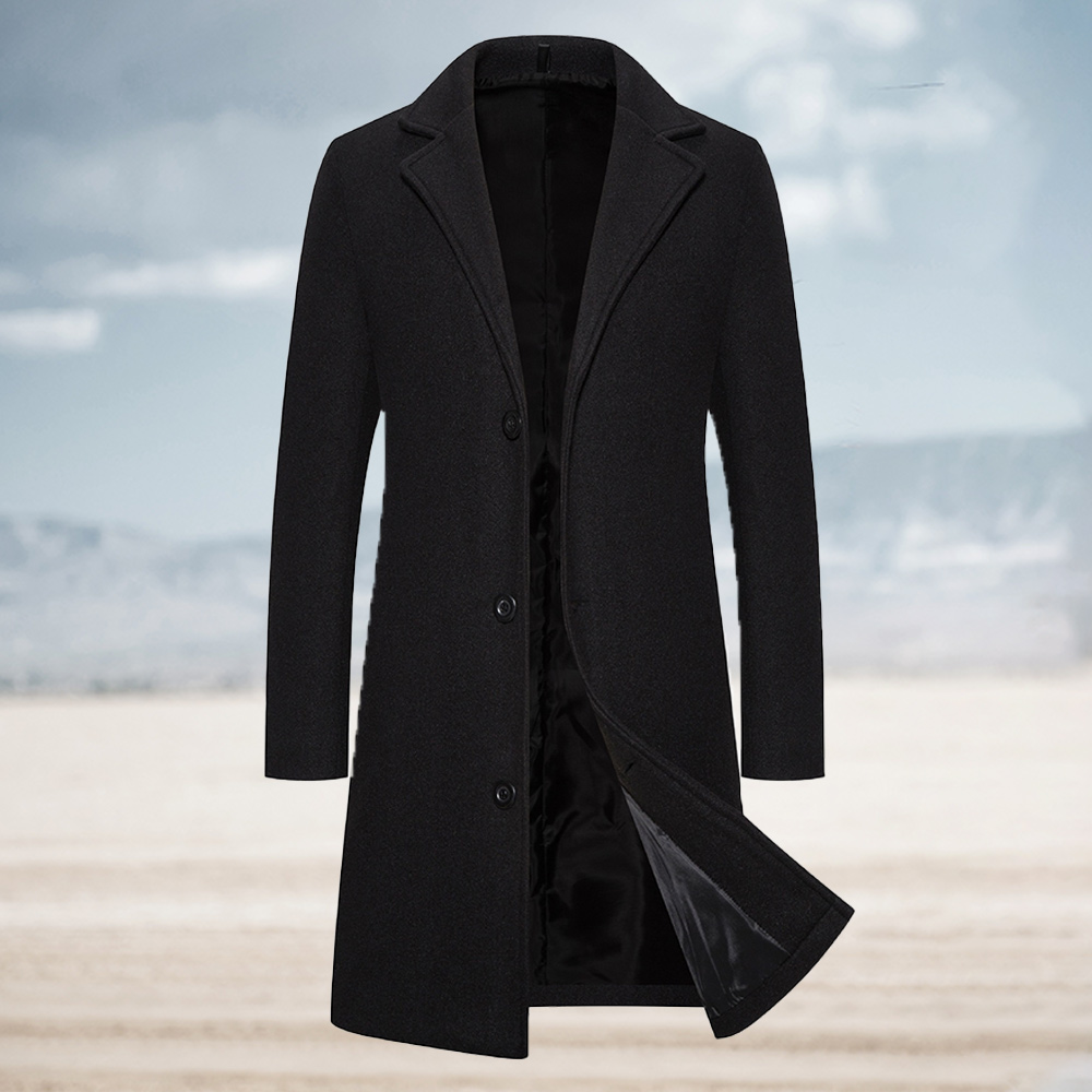 Alberchris™ New autumn and winter men's single-breasted trench coat