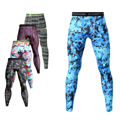 Alberchris™ Men's Printed Sports Quick Dry Pants Running Fitness Pants Leggings