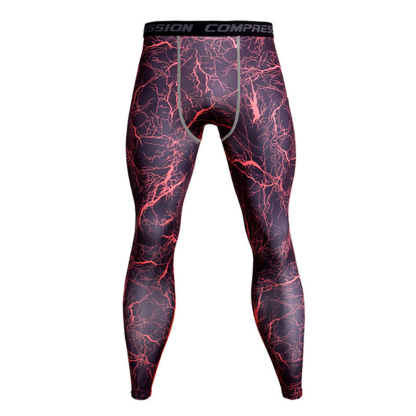 Alberchris™ Men's Printed Sports Quick Dry Pants Running Fitness Pants Leggings