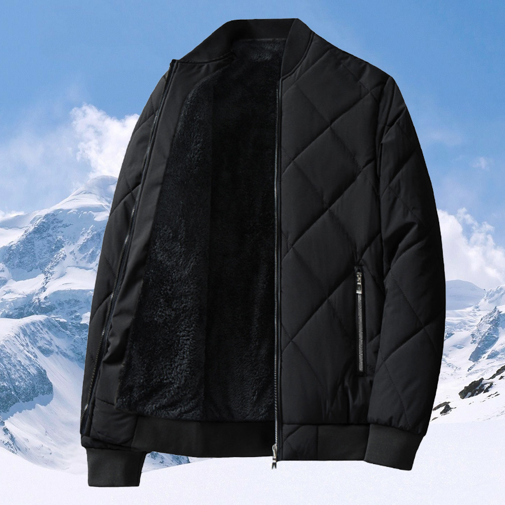 Alberchris™ New style of men's winter velvet and thickened stand-up collar warm cotton jacket