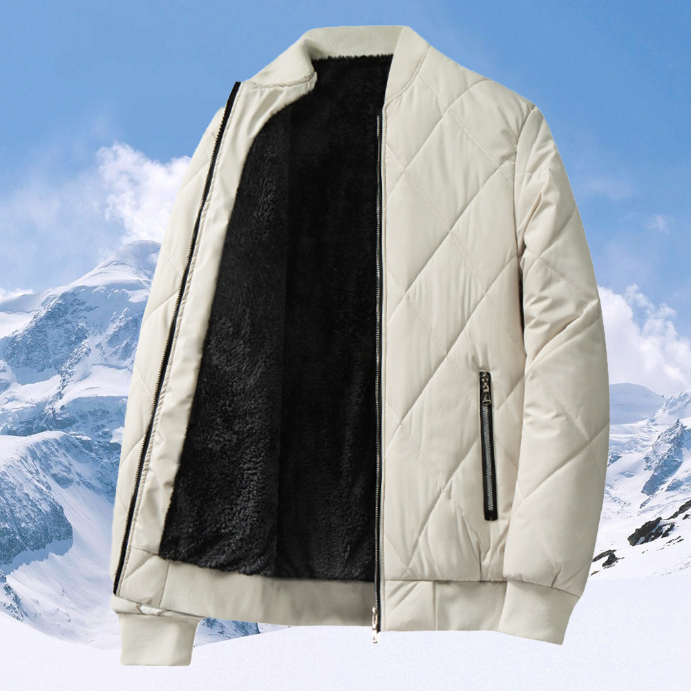 Alberchris™ New style of men's winter velvet and thickened stand-up collar warm cotton jacket