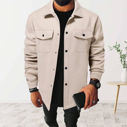 Alberchris™ New autumn and winter men's lapel brushed casual shirt