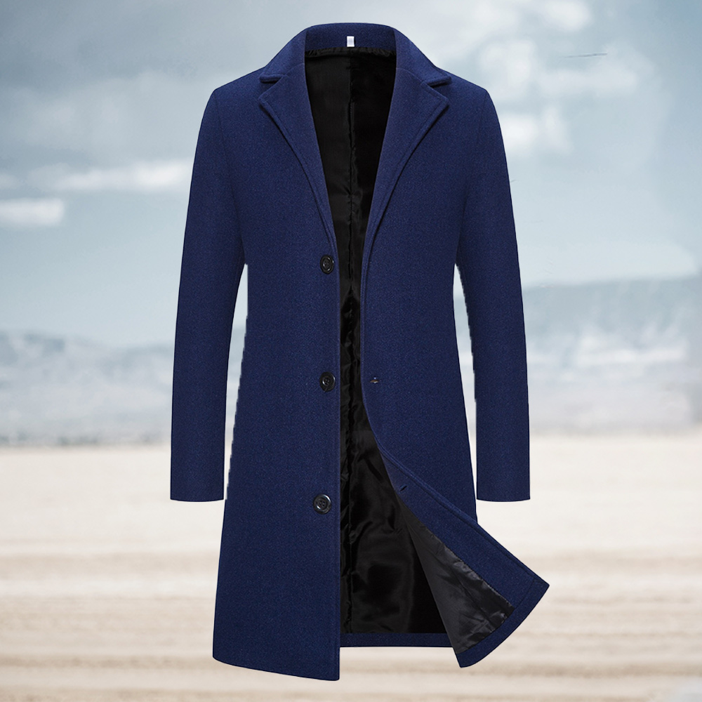 Alberchris™ New autumn and winter men's single-breasted trench coat