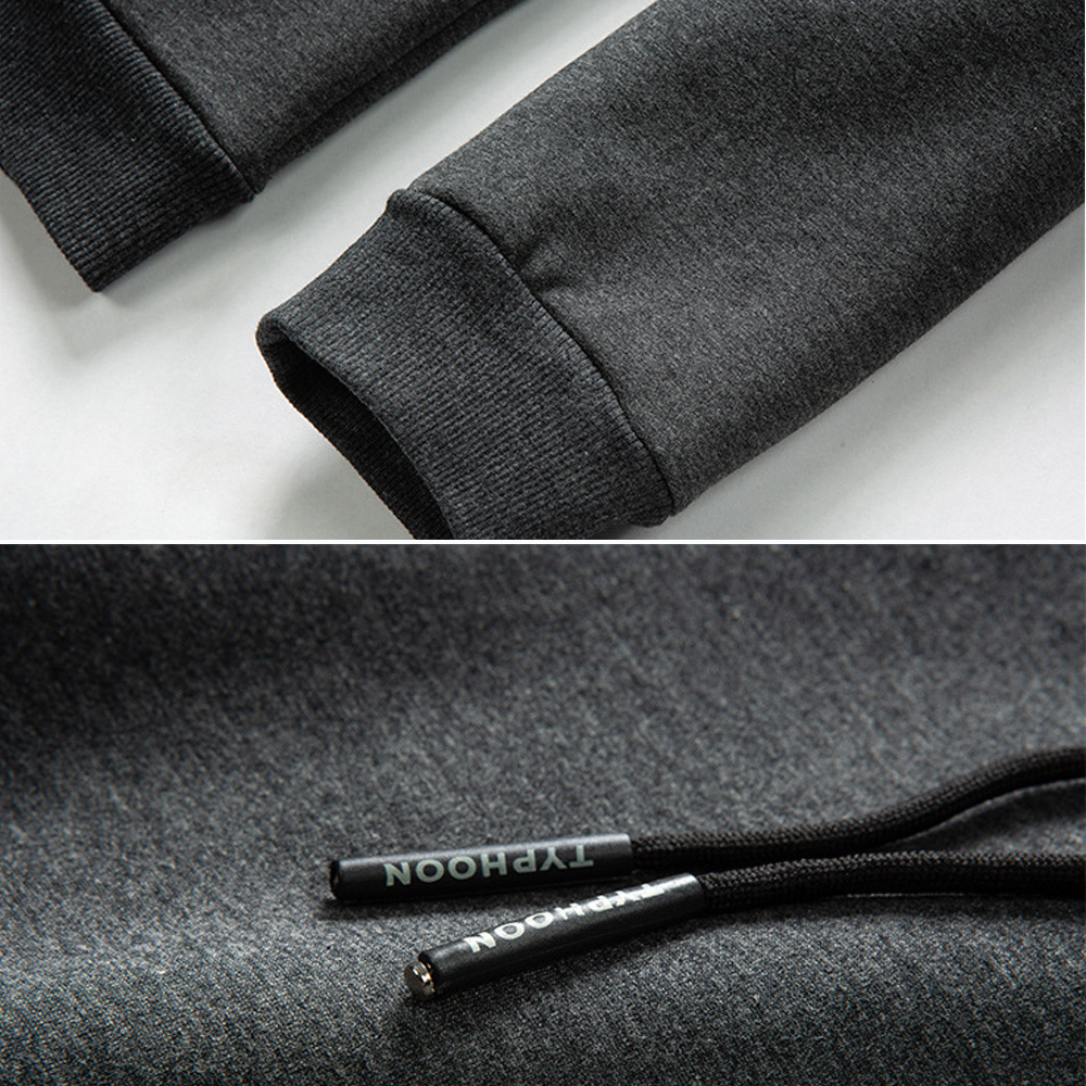 Alberchris™ New autumn and winter men's lambswool thickened warm hooded sweatshirt suit