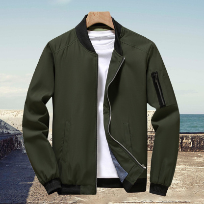 Alberchris™ Men's stand -up collar zipper jacket jacket