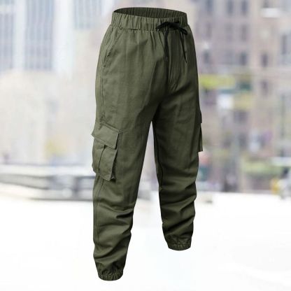 Silberfleck Wasserdichte, lose Cargo-Neun-Punkt-Hose für Herren im Camouflage-Stil
