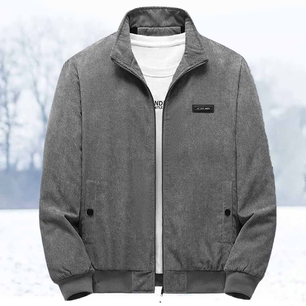 Alberchris™ New winter thickened corduroy men's stand-up collar lambskin jacket