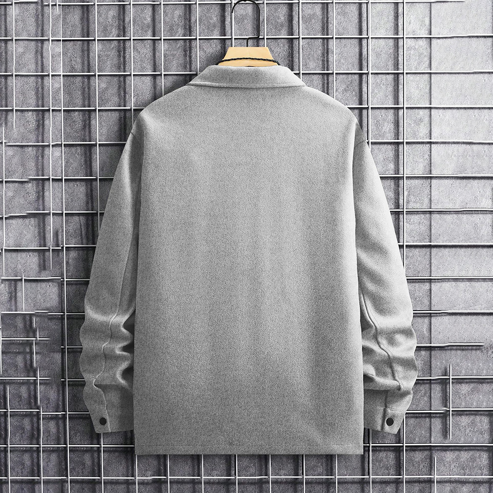 Alberchris™ New autumn and winter men's lapel brushed casual shirt