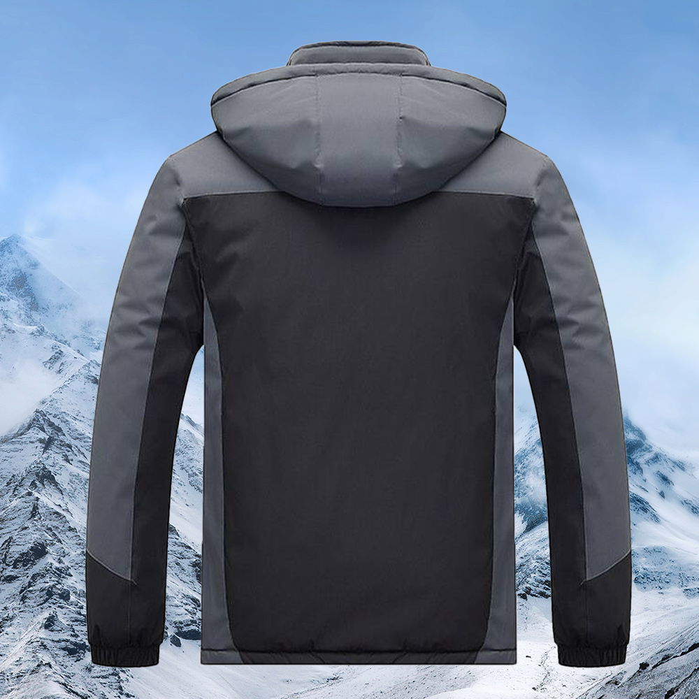 Alberchris™ New style of velvet waterproof and windproof men's warm hooded jacket for winter