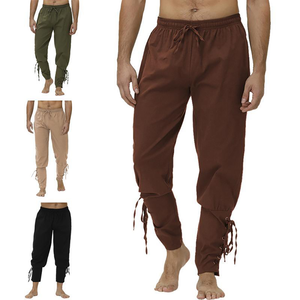 Alberchris™ Men's Retro Literary Style Trendy Lace-up Pants