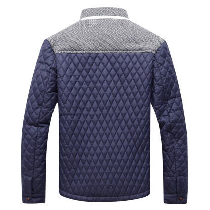 Alberchris™ Autumn and winter new men's stand collar thickened warm cotton jacket